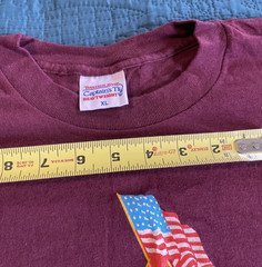 Tennessee River Long Sleeve T-shirt, United States Marines Annual Marathon 93 XL