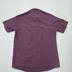 Polo Mens Purple Striped Button Up Chest Pocket Shirt XXL Regular