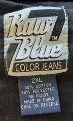Vintage Raw Blue Mens 2XL Black White Grey Lace Up Buckle Sneaker Tank Top Shirt