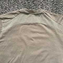 REINDEE LUSION Techwear Shirt Men XL Brown Panel Gorpcore Asymmetric Tee Urban