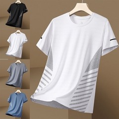 Lightweight Ice Silk T Shirt for Men Perfect for Sports and Outdoor Activities