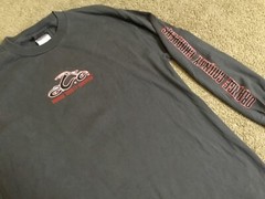 VTG Y2K Orange County Choppers Flames Long Sleeve West Coast Gray Mens Size L NY