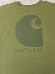 Carhartt Men’s 2XL T-Shirt Green Pocket Original Fit Crew Neck Cotton Heavyweigh