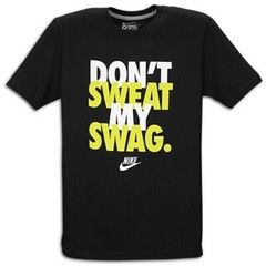Nike “Don’t Sweat My Swag” 2.0 T-Shirt Black/White/Volt Men’s 2XL BNWT