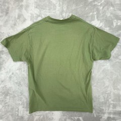 Hanes Beefy-T Alaska Goosed Moose Saloon Graphic T-Shirt Mens Large Olive Green