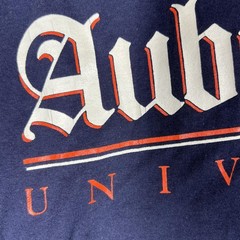 Russell Athletic Shirt Mens XL Blue Auburn University Graphic Tee Cotton