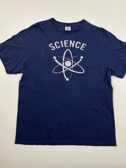 Science Atomic Symbol Graphic T Shirt Mens Large Blue Delta Pro Weight STEM Geek
