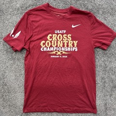 Mens M USA Track & Field Cross Country Championship T Shirt 2025 Nike Lubbock TX