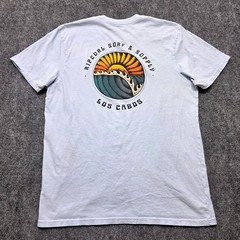 Rip Curl Los Cabos Surf Supply Graphic T-Shirt Men’s Large Light Blue Cotton Tee