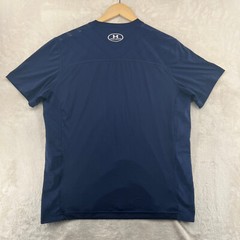 Under Armour Heatgear Men’s Size M Solid Blue Loose Fit S/S Crew-Neck T-Shirt