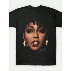 Anita Baker Vintage R&B Singer Portrait Graphic T-Shirt, Soul Music Fan Tee, Cas