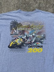 Vintage Motorcycle Racing Daytona 200 International Speedway T Shirt Sz XL