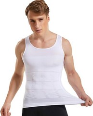 US Men Slimming Body Shaper Posture Corrector Vest Abdomen Compression Tank Tops