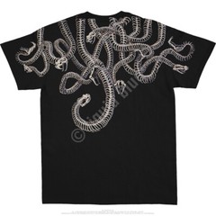FANTASY-MEDUSA -SKULL-SNAKES-2 SIDED-T-SHIRT S-M-L-XL-XXL Horror-Scream