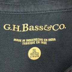 GH Bass & Co Mens 2XL Henley Shirt Midnight Navy Blue Short Sleeve Salt Cove NEW