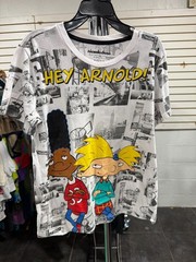 Nickelodeon Hey Arnold! and Gerald All Over Print Youth T-Shirt