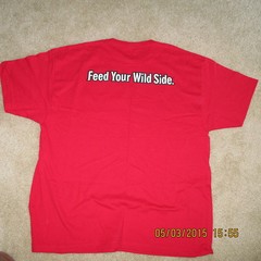 Jack Link’s Beef Jerky Tee Shirt, S/S, Red, XL, “Feed Your Wild Side”