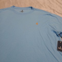 Johnnie-O T-shirt Mens Size M Malibu Blue Surf Wagon Graphic Crew-Neck NWT