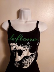 Deftones tank top Private Music Allbum Shirt Deftones Deftones Glitter Xxs -3xl