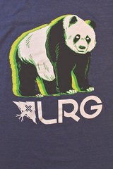 Lifted Research Group LRG Mens Navy Heather Wavy Panda Shirt New S-3XL