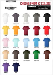 SHAKA WEAR MAX HEAVYWEIGHT 12 T-SHIRTS CUSTOM SCREEN PRINTING 1-COLOR PRINT