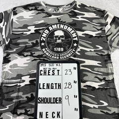 Code V5 Military Camo Shirt Mens XL Gun Rights Patriotic Militia 2nd Amendment