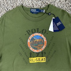 Polo Ralph Lauren RL Mojave Desert Trails T Shirt Mens Large Voyager Green NWT