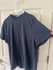 Marine Layer Men’s Short Sleeve Blue T Shirt Large Cotton And Recycled Cotton