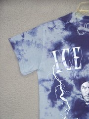 Ice Cube Shirt Adult Small Blue Graphic Tie Died Hip Hop Music Rock Band Mens