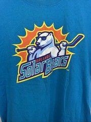 Enemy Ink Solar Bears Hockey Unisex Adult Medium Made in Orlando Blue T-shirt