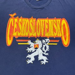 Vintage 90s Lee Československo Czechoslovakia Coat Arms Graphic T-Shirt USA – XL