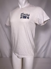 COORS BANQUET Beer Waterfall Seal White T-Shirt Tee Luv Men’s MEDIUM