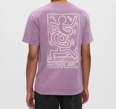 New Keith Haring Montreux Jazz Festival Gap Adult Medium Art Pigment Wash Tee