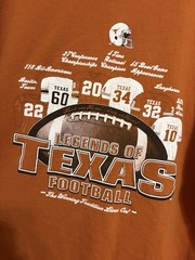 University of Texas Football Legend of Texas Football Men’s Size 2XL T-Shirt
