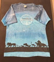 Vintage 90s Disney’s The Lion King Movie AOP Tie Dye T-Shirt Adult XL