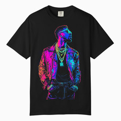 Neon Hip-Hop Graphic T-Shirt, Comfort Colors T Shirt, Unisex Streetwear Tee