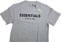 Fear Of God Essentials 100% Cotton Tee+Shorts Set Slim Fit Gray Small. New