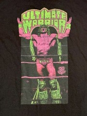 Ultimate Warrior Shirt Mens Large ProWrestling Tees Shirt WWF WWE Purple 80s 90s