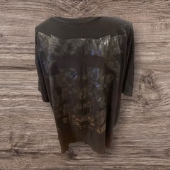 Men’s Big & Tall YRN Glossy Black Graphic T Shirt Size 3XL NWOT