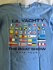 Gildan Ultra Cotton Lil Yachty Boat Show 2016 Tour Double-Sided Tee Blue L