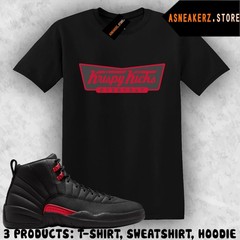 Tee Shirt Matching AJ 12 Bloodline 2026 To Match Sneaker Krispy Kicks T-Shirt