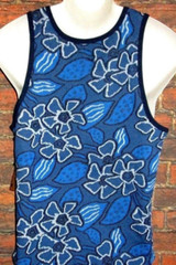 MENS BEAUTIFUL GIANT TROPICAL FLORAL TANK TOP T-SHIRT SIZE S