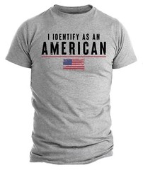 I Identify As An American T-shirt USA Flag Patriotic T-shirt For Men