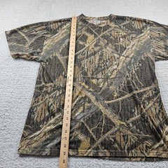 Shadow Branch Shirt Mens XL Brown Camouflage Hunting Embroidered Logo Relaxed