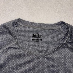 REI Co-op Shirt Mens Medium Grey Workout Gym Activewear Hiking Camping Sweat