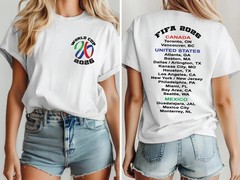 World Cup 2026 T-Shirt, Soccer FIFA Tee, United States Canada Mexico