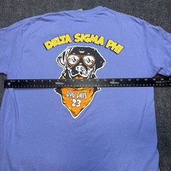 Delta Sigma Phi Dog Days 23 T Shirt Mens Medium Purple Graphic Fraternity Tee