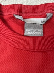 Nike XXL Swoosh Red Blue White Striped Polyester Breathable Quick Dry Tshirt