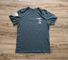 Nine Line Apparel Men’s American Flag Blueprint Graphic T-Shirt