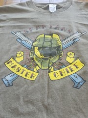 Halo Spartans Master Chief Unisex L Short Sleeve T-Shirt Tattoo Style Graphic